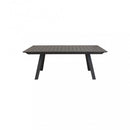 Tavolo Zante Allungabile 200/300x110x75 h cm in Alluminio Taupe