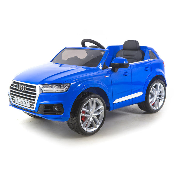 Macchina Elettrica per Bambini 12V con Licenza Audi Q7 Blu sconto