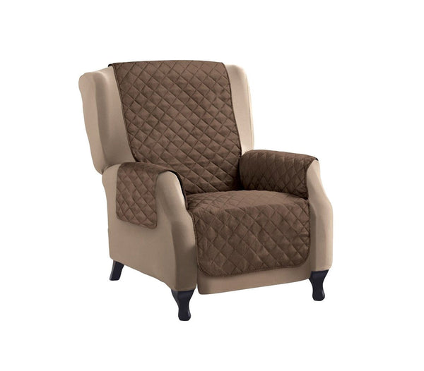 Copridivano double face 1 posto 70x170 cm in Tessuto Trapuntato Marrone sconto