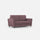 Divano 2 Posti 152x85x85 cm Yasel in Tessuto Prugna