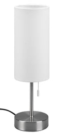 Lampada da Tavolo da Interno Attacco E14 in Metallo Nichel Satinato 