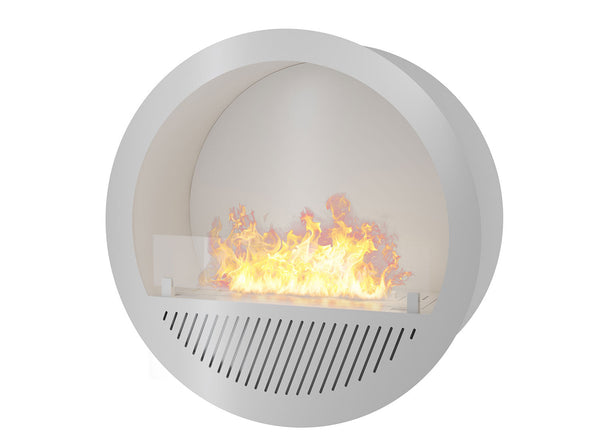 Camino a Bioetanolo da Incasso Ø74x30 cm Incyrcle Slim Inside Bianco prezzo