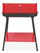 Barbecue a Carbone Carbonella Rettangolare 58x38 cm Soriani Sun-day Rosso