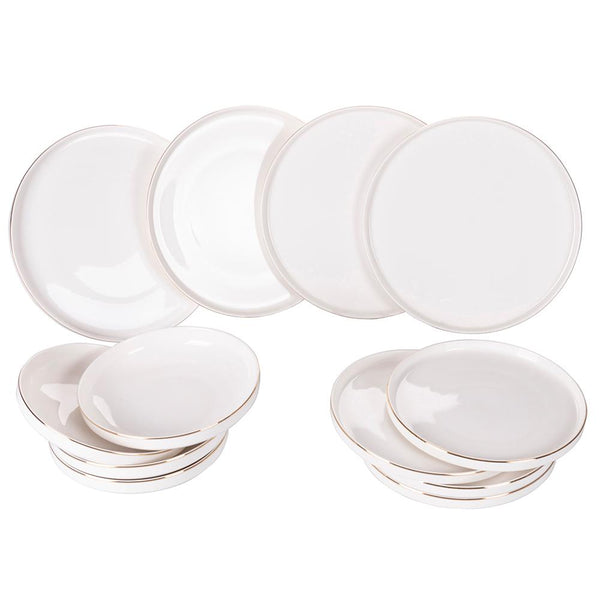 Servizio Piatti 12 Pezzi in New Bon China VdE Tivoli 1996 Luxury White prezzo