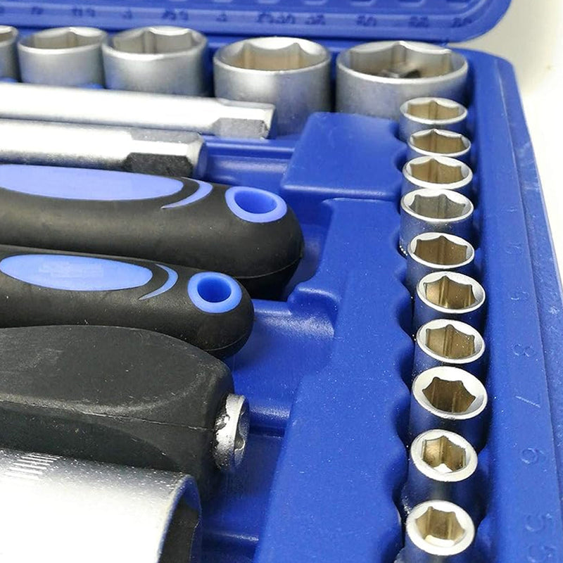 Kit Chiavi a Bussola Cricchetto 108 Pezzi per Officina Attrezzi da Lavoro