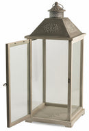 Set 2 Lanterne Alte da Giardino in Metallo Soriani