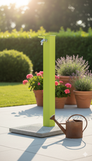 Fontana da Giardino con Rubinetto e Base in Cemento Belfer 42/QBM Verde Acido