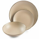 Servizio Piatti 18 Pezzi in Gres Villa d'Este Cala Dorada Crema