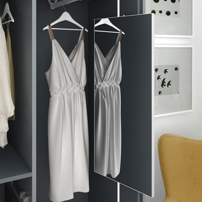 Specchio Estraibile per Armadio 90x40 cm Emuca