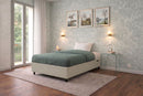 Letto Singolo Contenitore Imbottito Similpelle Tortora BoxMax Varie Misure