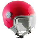 Casco Demi-Jet per Bambini Visiera Sagomata CGM Magic Mono 205A Rosa Fluo Varie Misure