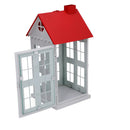 Set 3 Lanterne in Metallo tetto rosso