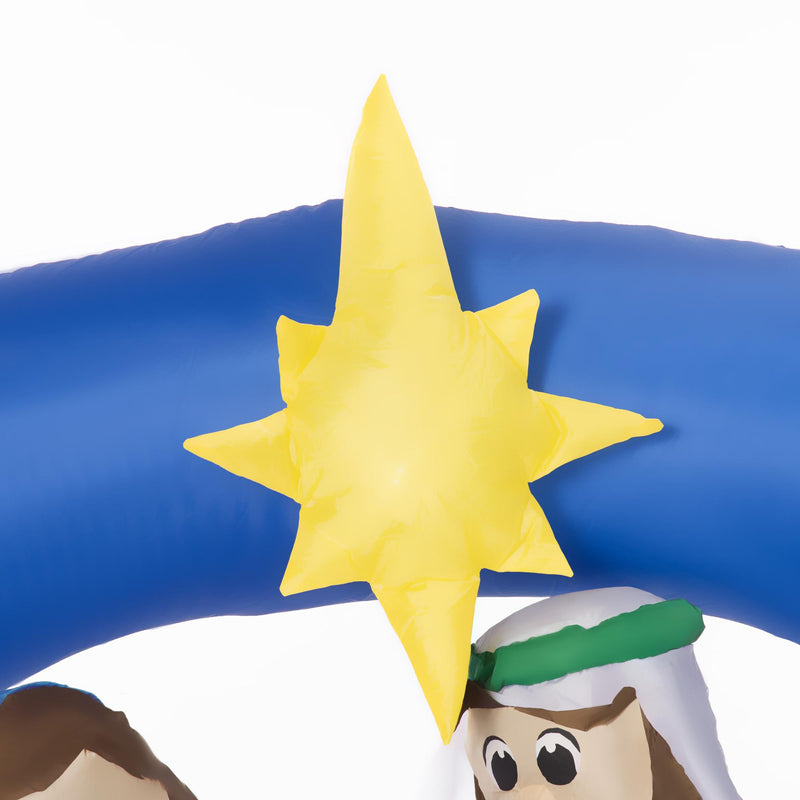 Presepe Di Natale Gonfiabile SOARS 172x76x180 Cm Con Luci LED - Decorazione Per Esterni/Interni Giardino, Cortile