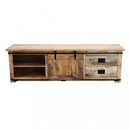 Mobile TV Zachery 180x45x55 h cm in Legno Marrone
