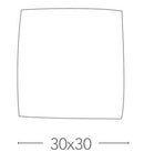 Plafoniera Quadrata Pois Arancio Vetro Moderna Led Soffitto Parete 18 watt Luce Naturale