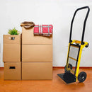 Carrello Portapacchi Pieghevole Piattaforma Multifunzione Porta Pacchi in Acciaio Giallo