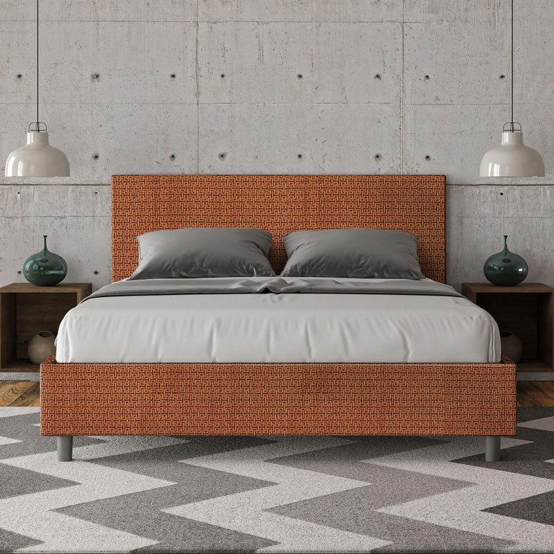 Letto Matrimoniale Adele Labirinto 04 Arancione Varie Misure