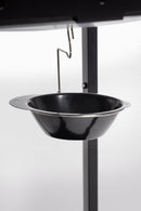 Barbecue a Gas 2 Bruciatori 97,5x49x99h cm Accensione Piezoelettrica in Acciaio Louis Nero