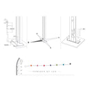 Doccia Solare da Esterno Giardino 25L Miscelatore Arkema Spring Fascia Inox Viola