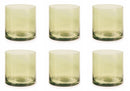 Set 6 Bicchieri Ø8,5x9 cm in Vetro Villa d'Este Home Tivoli Cala Jondal Gialli
