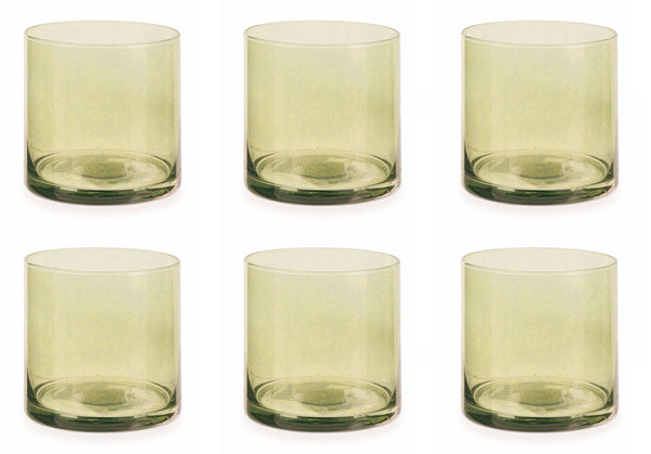 acquista Set 6 Bicchieri Ø8,5x9 cm in Vetro Villa d'Este Home Tivoli Cala Jondal Gialli