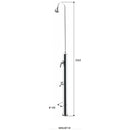 Doccia da Giardino Miscelatore e Lavapiedi ATI Docce Minijet-M Inox Anodizzato