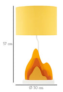 Lampada da Tavolo Color 30x30x57 cm in MDF e Ferro e Tessuto Multicolor      