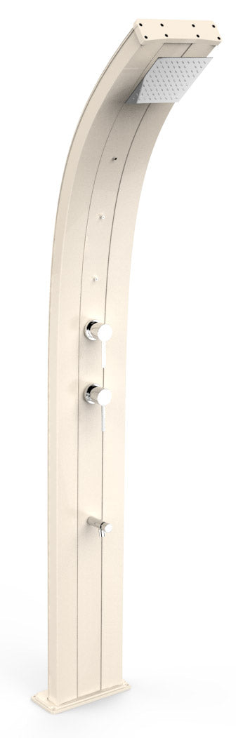 acquista Doccia Solare da Giardino 40L Miscelatore Nebulizzatore e Lavapiedi Arkema Dada Bianco Crema