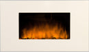 Camino Elettrico da Parete Effetto Fiamma 2000W CheminArte White Loft Bianco