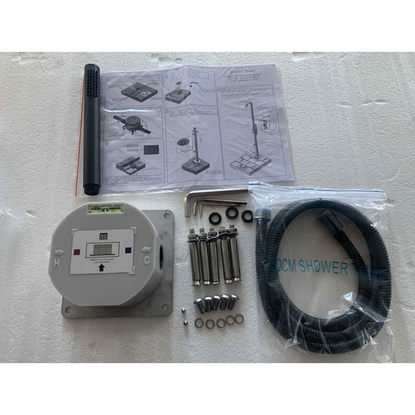 sconto Sistema Fissaggio Rapido Docce Inox C-Box Attacco Acqua Calda-Fredda Sined