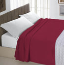 Lenzuolo Sopra in Tinta Unita Bordeaux