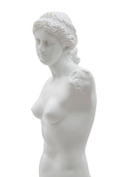 Scultura Statua Woman 14x12x49 cm in Poliresina Bianco