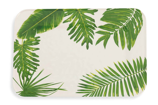 Servizio Piatti Piano 6 Pezzi in Melammina Rettangolare Villa d'Este Jungle prezzo