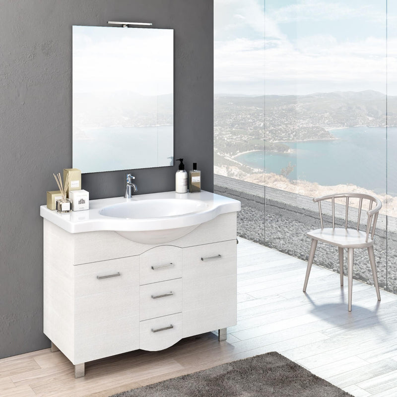 Mobile Bagno 105cm TFT Venus Bianco Specchio 2