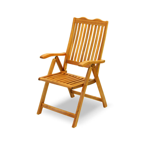 Sedia da Giardino Pieghevole in Legno Acacia Taddei Sentosa 5P prezzo