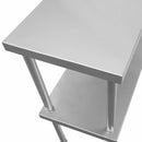 Ripiano per Tavolo da Cucina Ristorante Pizzeria 180x75x30 cm con Mensola in Acciaio