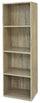 Libreria 4 ripiani 40x29x132 cm in Legno Rovere