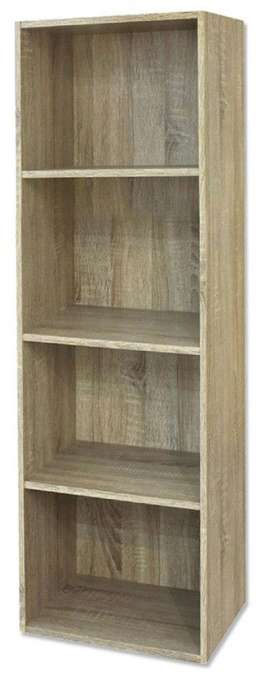 sconto Libreria 4 ripiani 40x29x132 cm in Legno Rovere