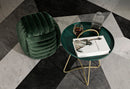 Puff Softy Verde 45x45x45 cm in MDF e Cotone e Poliestere Verde      