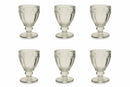 Set 6 Calici Ø9x13 cm in Vetro Villa d'Este Home Tivoli Corinto Trasparente