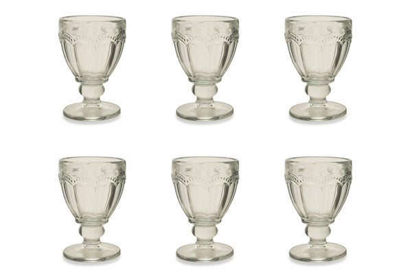 sconto Set 6 Calici Ø9x13 cm in Vetro Villa d'Este Home Tivoli Corinto Trasparente