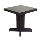 Tavolino da Giardino in Polyrattan Quadrato 70x70x75cm Adila Noce