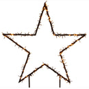 Stella Luminosa Natalizia XXL da Giardino / Esterno Bianco Caldo 102cm con Timer