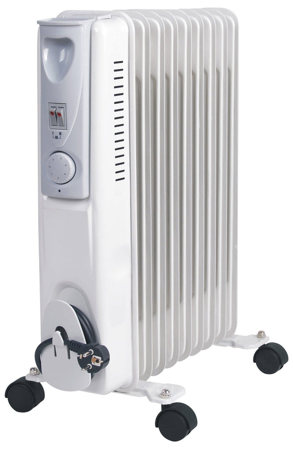 Stufa Termosifone ad Olio 2000W 9 Elementi Beker Bianca sconto