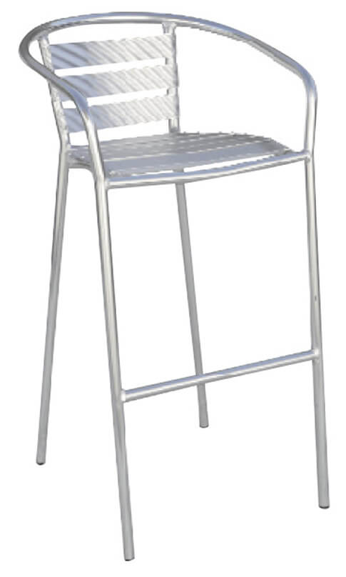 Sgabello Bar in Alluminio Vorghini Silver online