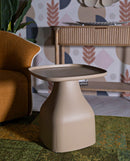 Tavolinetto Gea Tortora 48x48x50 cm in Polipropilene Grigio      