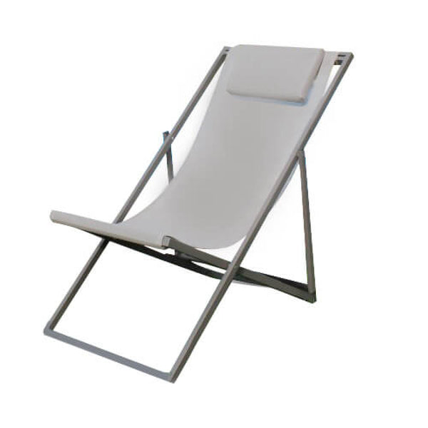 Sdraio Avana 97x52x76 h cm in Textilene Taupe sconto