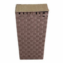 Cesto Portabiancheria in poliestere tortora quadro cm 33x33xh53