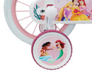 Bicicletta per Bambine 14" Disney Princess Freni Caliper e Stabilizzatori in Acciaio Hi-Ten Rosa
