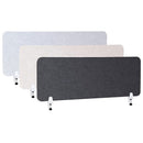 Pannello Fonoassorbente da Banco 120x45 cm Coppia di Morsetti Regolabili da Banco Finitura Grigio    
